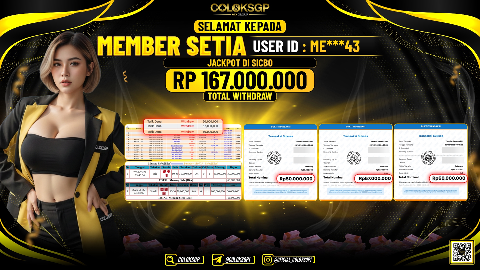 COLOKSGP JACKPOT IDNLIVE - SICBO