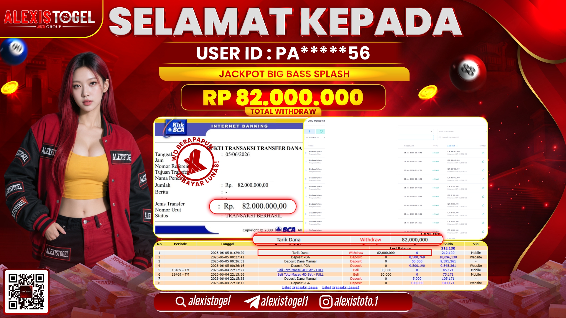 ALEXISTOGEL JACKPOT DI BIG BASS SPLASH RP.82.000.000,- LUNAS