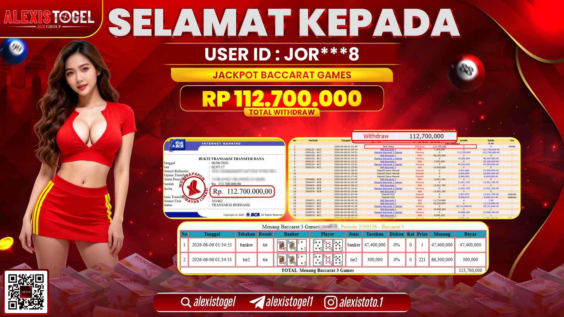 ALEXISTOGEL JACKPOT DI CAISHEN'S CASH POTS RP.112.700.000,- LUNAS