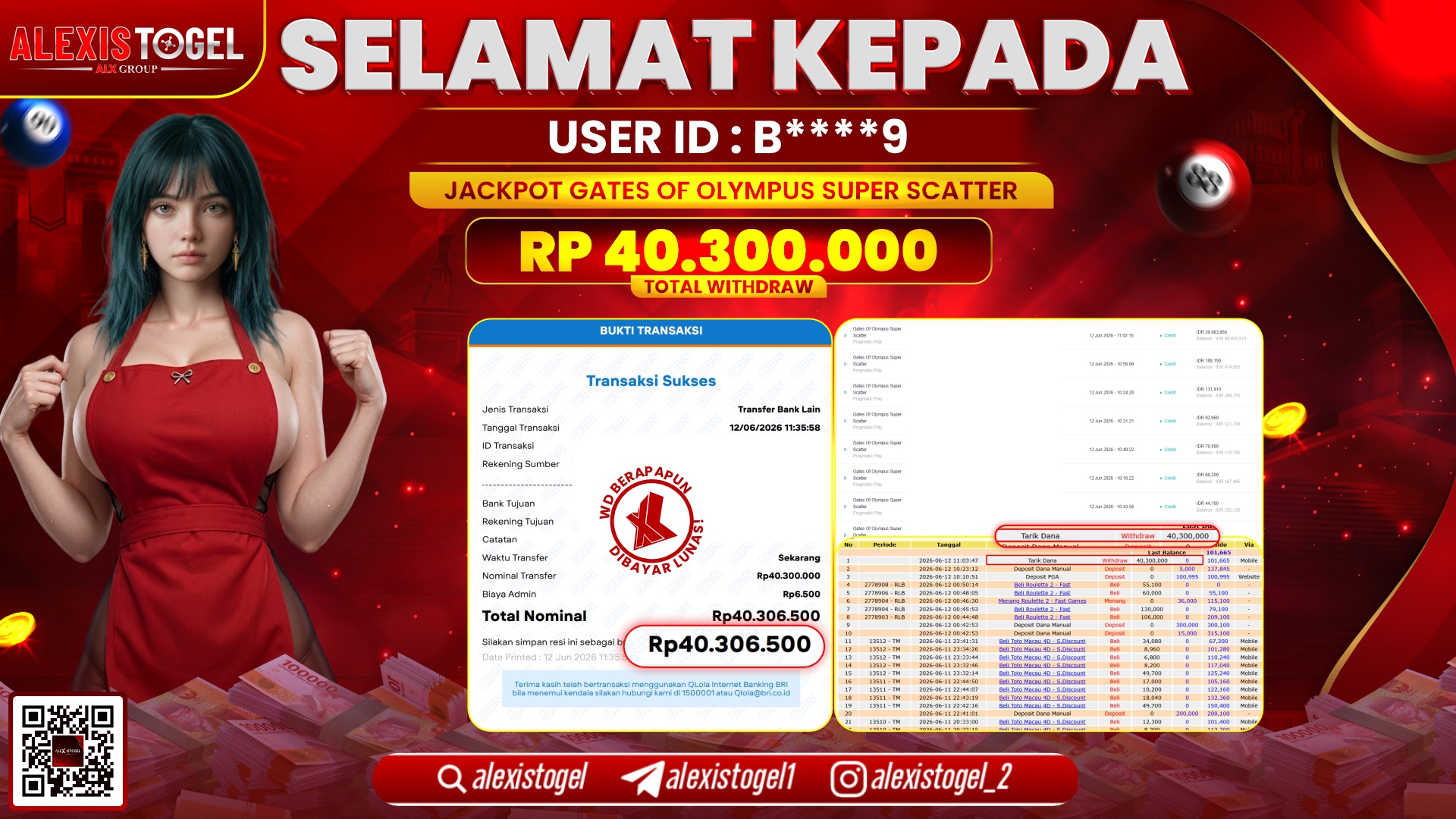 ALEXISTOGEL JACKPOT DI GATES OF OLYMPUS SUPER SCATTER RP.40.300.000,- LUNAS