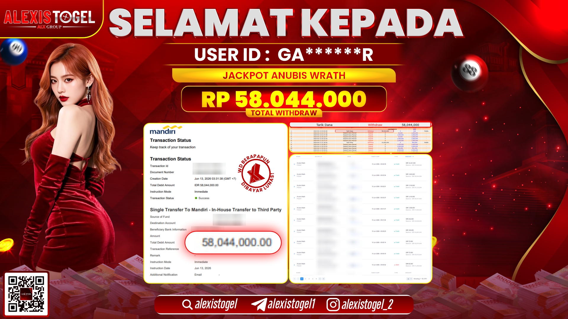ALEXISTOGEL JACKPOT DI ANUBIS WRATH RP.54.078.000,- LUNAS