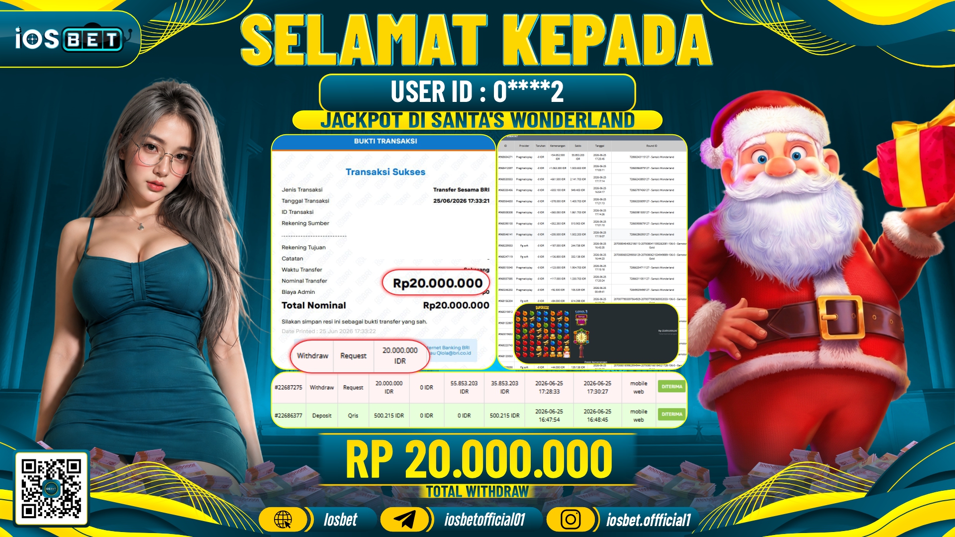 Bukti Pembayaran LUNAS SLOT GAME GACOR Rp.20.000.000,-