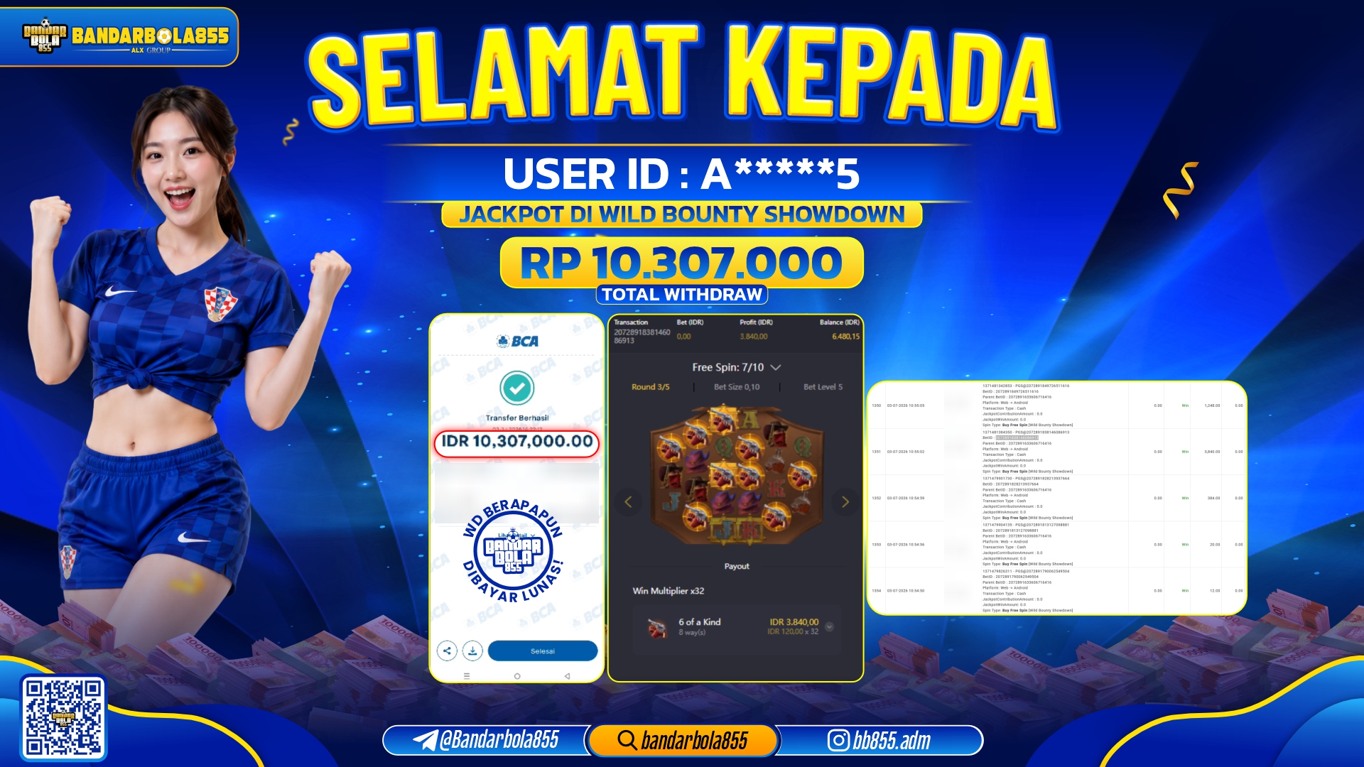 JACKPOT BANDARBOLA855 DI SBO SPORTSBOOK Rp10.307.000, - LUNAS🎖