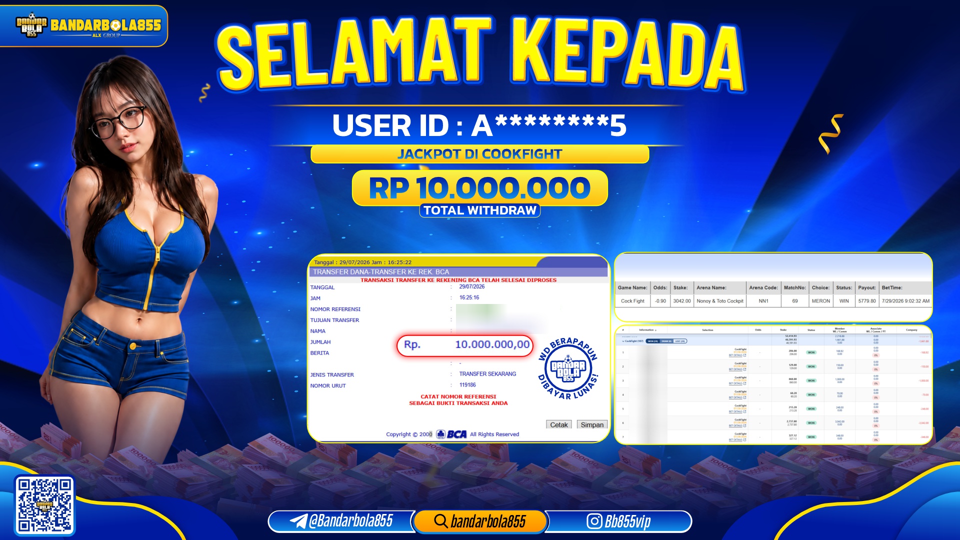 JACKPOT BANDARBOLA855 DI COOKFIGHT Rp10.000.000, - LUNAS🎖