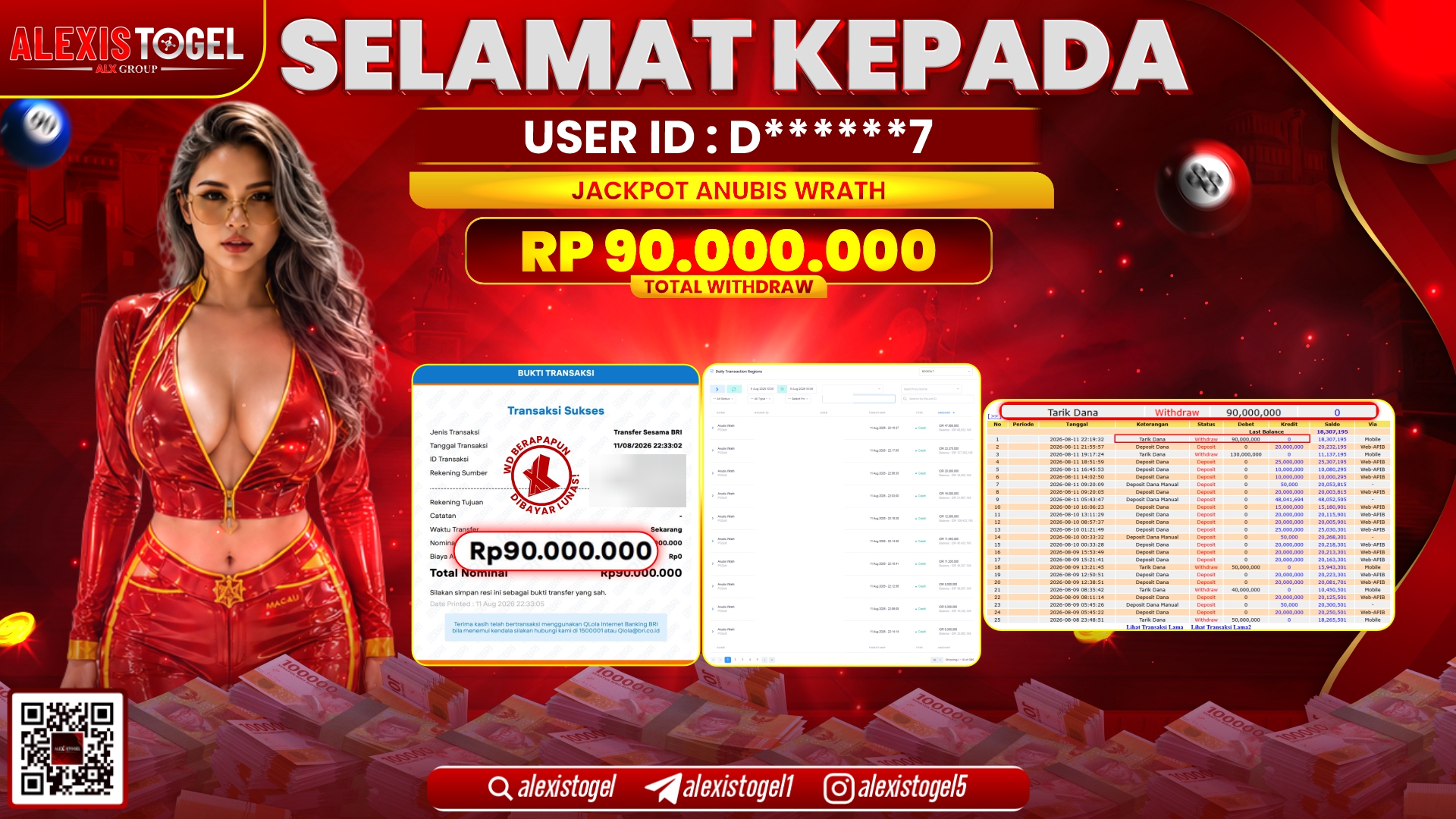 ALEXISTOGEL JACKPOT DI ANUBIS WRATH RP.90.000.000,- LUNAS