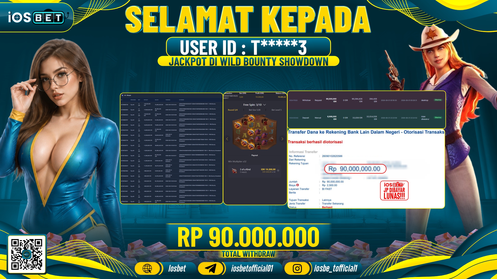 Bukti Pembayaran LUNAS SLOT GAME GACOR Rp.90.000.000.-